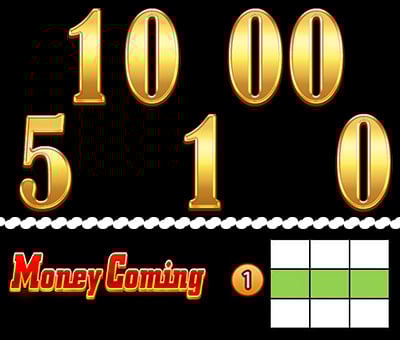 Money Coming Slot Wheel Symbol Reels Paylines