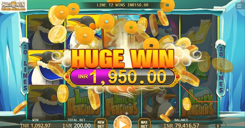 Nature and Wildlife Themes-Slots: 1. KA Lucky Penguins Slots Machine