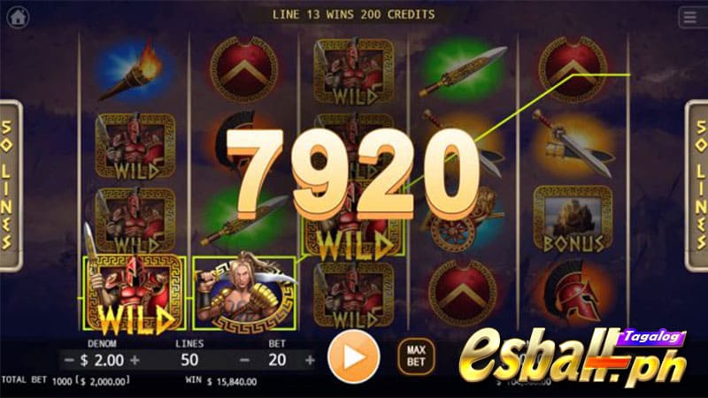Top Ancient Rome-Themed Slot Machines: 4. KA Ares God of War